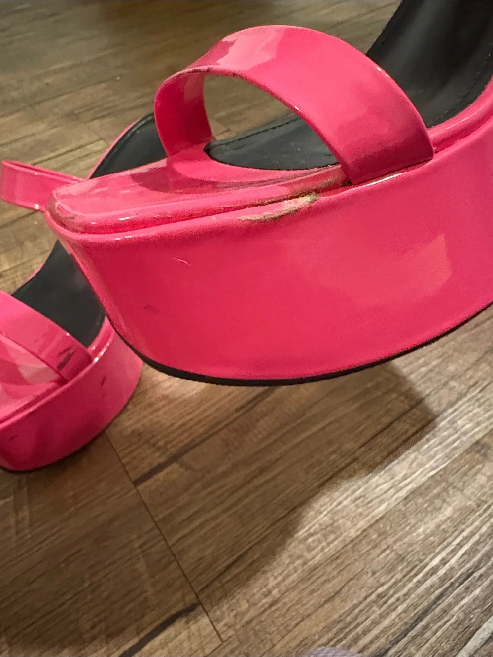 Forever 21 x Liliana Magenta Pink Platform Wedge Sandals 👡